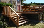 Deck, Stairs and Bench